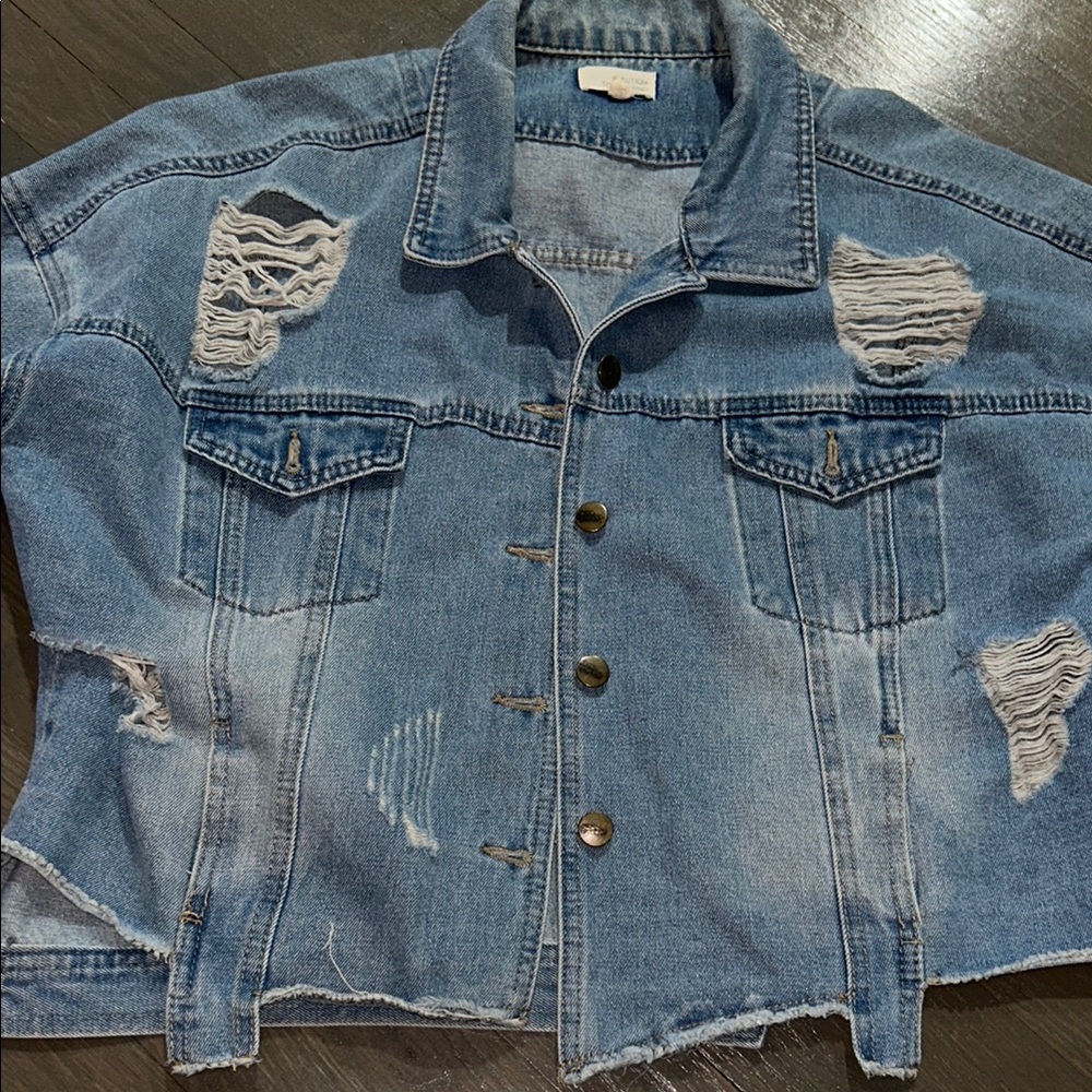 Distressed Denim Jacket